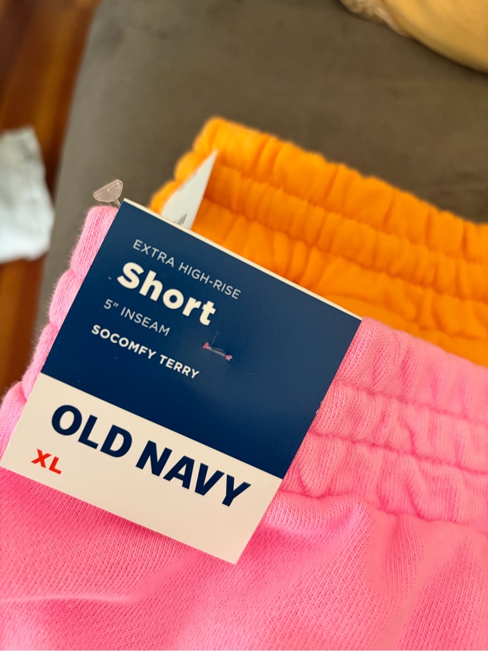 Old Navy Yellow-Orange and Pink Women's Casual Shorts